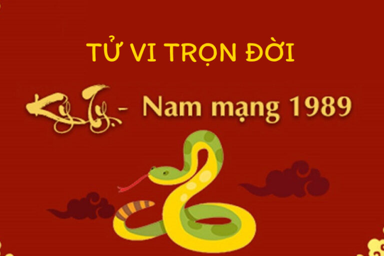 Tử vi trọn đời tuổi Kỷ Tỵ 1989 nam mạng